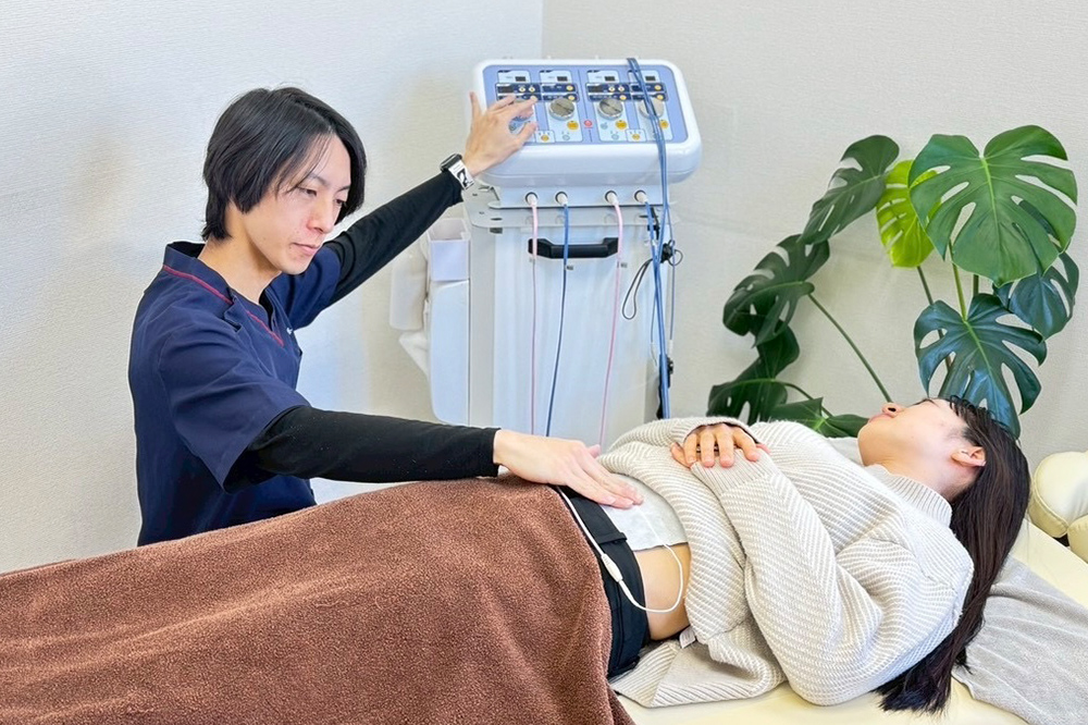 全身通電メニュー